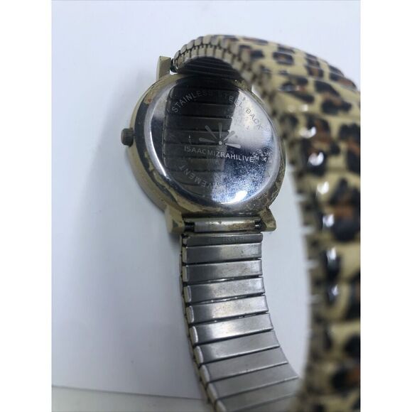 Isaac Mizrahi Watch Women 38mm Leopard Print Stretch Band. Needs Battery - Picture 11 of 14